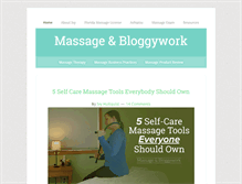 Tablet Screenshot of massage-therapy-blog.com